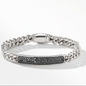 David Yurman Petite PaveID bracelet black diamonds